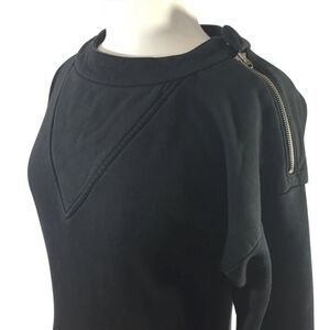 Diesel Women's Sweatshirt Dress Black Vintage